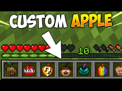 Minecraft But There are CUSTOM APPLES...