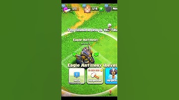 Eagle Artillery Upgrade || Hammer for building || #coc #clashofclans #shorts #gaming #shortsviral