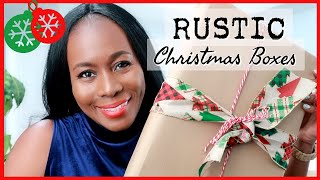 HOW TO CREATE RUSTIC DIY CHRISTMAS DECOR AND GIFT BOXES | VLOGMAS 2020 DAY 1 | ISOWA GALLERY