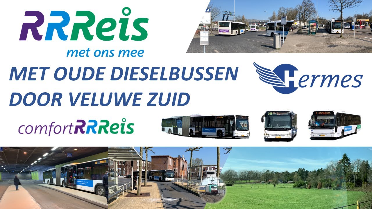 RRReis mee met OUDE DIESELBUSSEN door VELUWE ZUID!! - RRReis vlog #detreinreizigervlogt