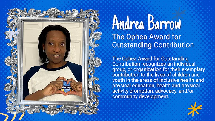 Ophea 2022 Award for Outstanding Contribution: And...