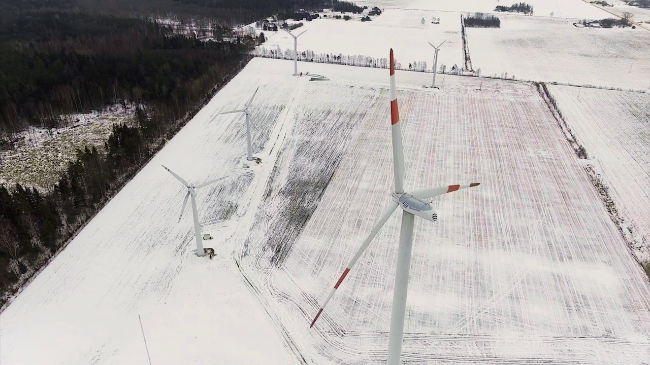 Wind Energy Mining wind park - YouTube