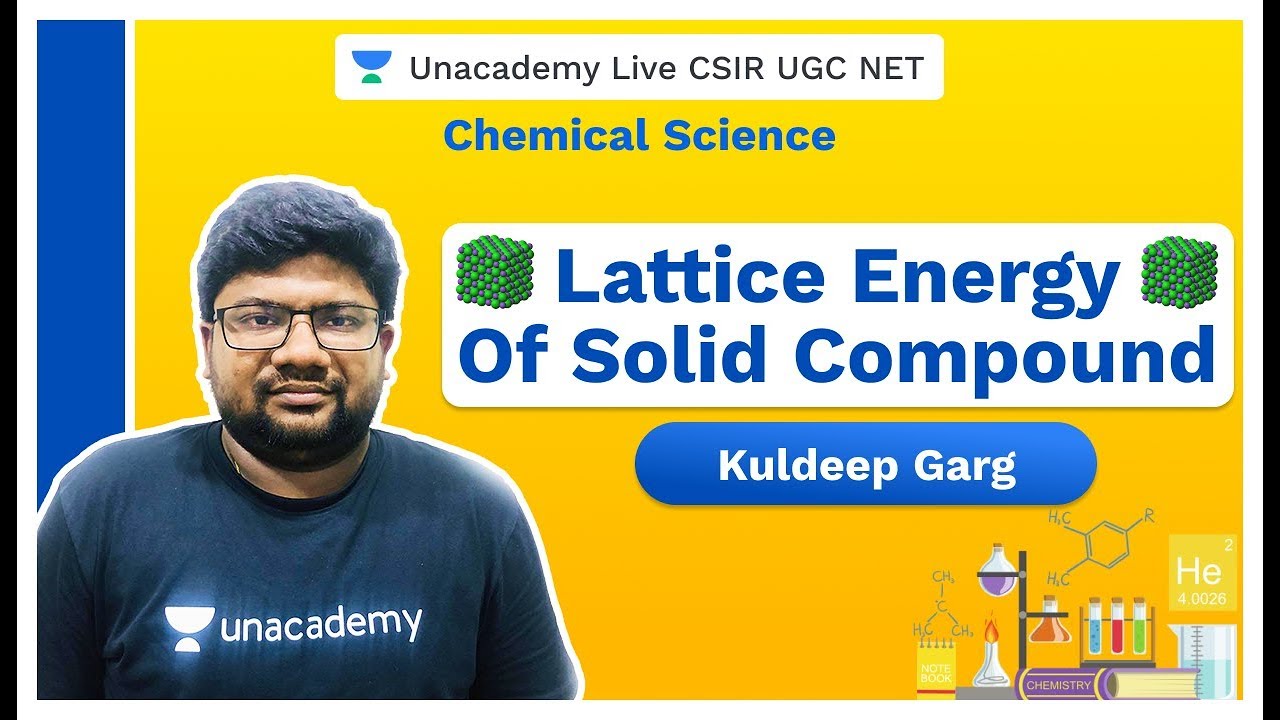 Lattice Energy of Solid Compound| Chemical Science | CSIR NET | Kuldeep | Unacademy Live