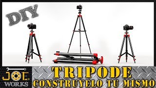 DIY: Make your own TRIPOD (TRIPIE) in PVC for your videos, very cheap and simple. | JOE Works