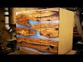 How to Make an Epoxy River Table Cabinet / How to Build a Live Edge Epoxy Bathroom Vanity