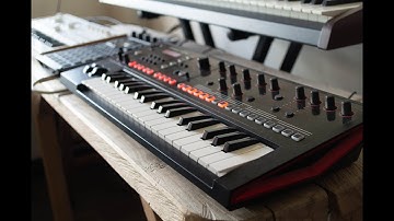 Use JD-Xi as main sequence track, No DAW, microKORG S, access Virus Ti, Roland SP-404 MKII