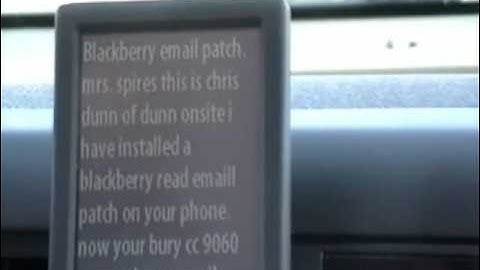 Blackberry phone E-mail patch with a BURY CC9060 Blackberry Tour Storm Curve