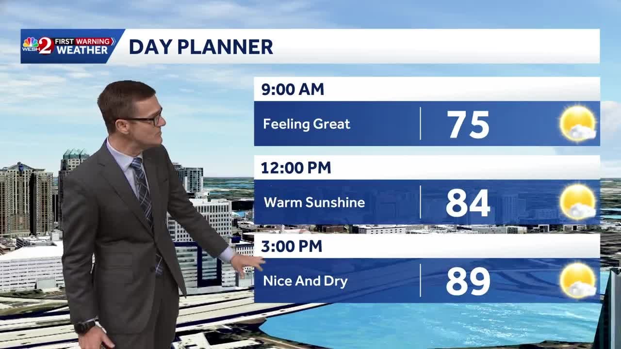 Dry, warm today across Central Florida; showers return this weekend ...