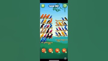 Color Bird Sort Puzzle Game Level 287 #shorts