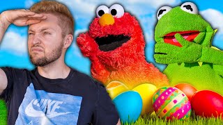 Kermit the Frog and Elmo's EXTREME Easter Egg Hunt!