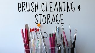 HOW TO CLEAN AND STORE YOUR NAIL ART BRUSHES | Banicured