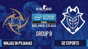 CS:GO - G2 Esports vs. Ninjas in Pyjamas [Mirage] Map 2 - IEM Beijing 2020 Online - Group B - EU