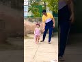 Cute baby walking with papashorts yt viral trending learning