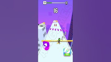 roof rails lvl 54 gameplay all games #shorts #roofrails #allgames #viralvideo