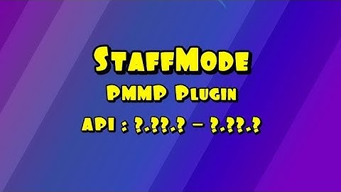 Minecraft | StaffMode Plugin | PMMP Review