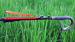 DIY Old Umbrella Slingshot - Slingshot make from old umbrella