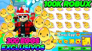 ABRI 100.000 ROBUX em 300 EGGS no PET SIMULATOR 99! VEIO TITANIC e MUITOS HUGES?