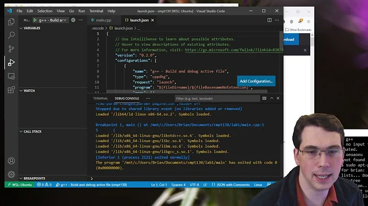 VS Code WSL (C++) - Create Project, Compile, Run