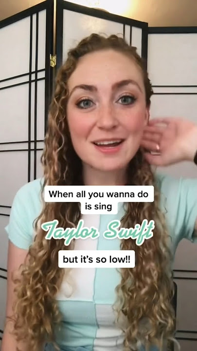 How to sing low notes like Taylor Swift 💁🏼‍♀️