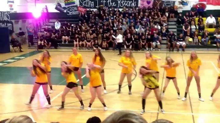 Sophomore lip sync/dance at the Homecoming rally. ...