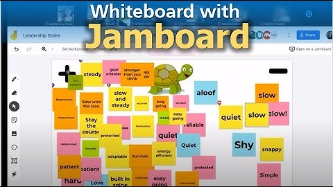 Whiteboard with Jamboard