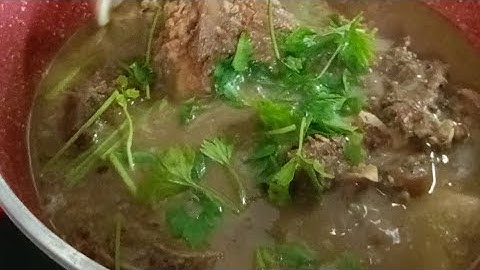 sup tulang | resepi menggunakan rempah kurma