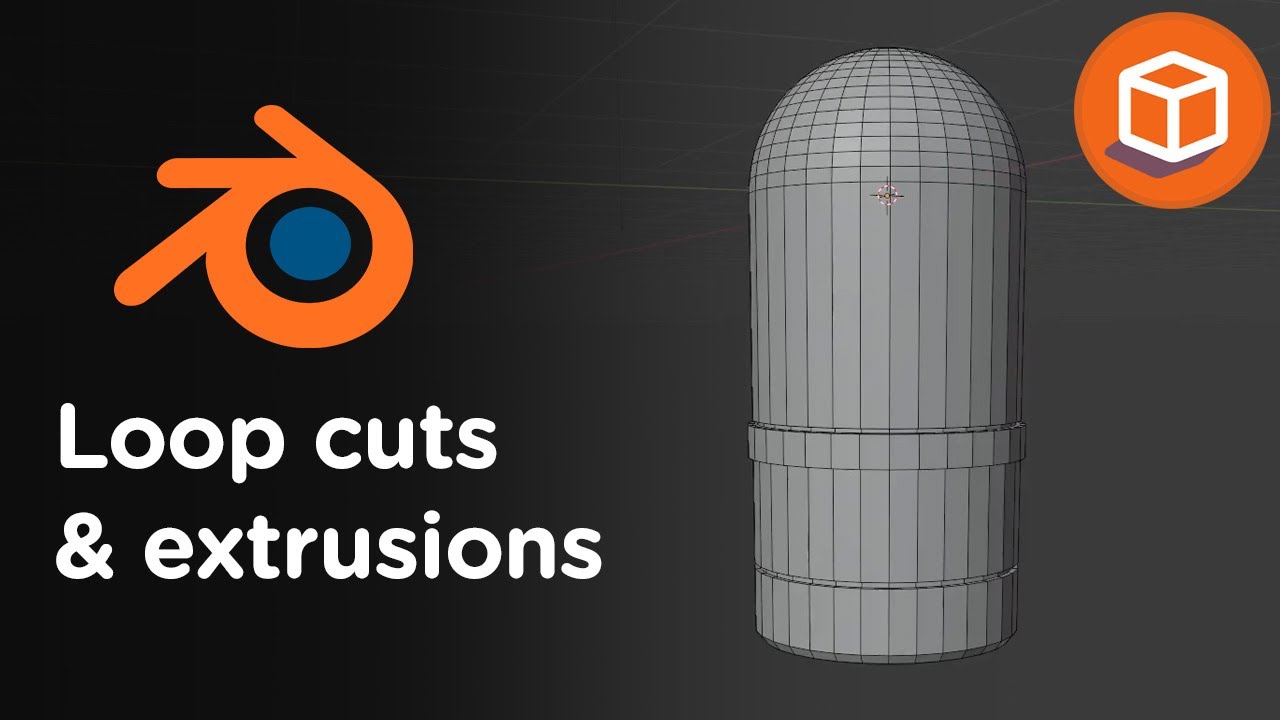 8 - Loop cuts, Edge loops et Extrusions dans Blender - TUTO - YouTube