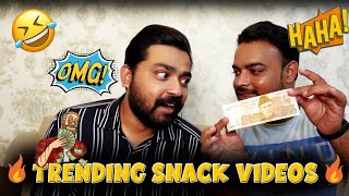 CHALLENGE ACCEPTED ! REACTING ON TRENDING SNACK VIDEOS