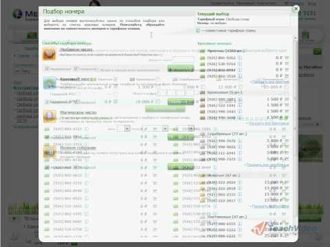 Заказ тарифного плана и выбор номера на MegaFon.ru (4/18)