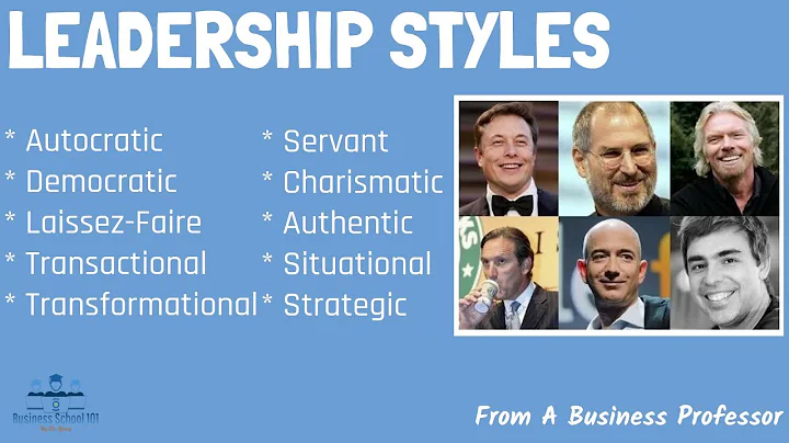 10 Most Common Types of Leadership Styles (With Real-World Examples) | From A Business Professor