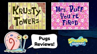 Pugs Reviews SpongeBob: Krusty Towers + Mrs. Puff, You’re Fired