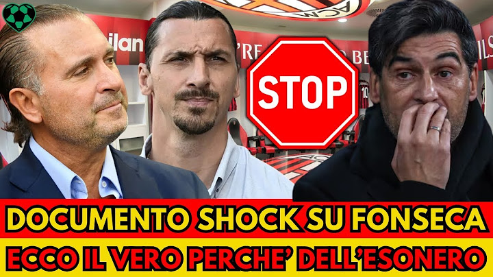 Milan shock trovato documento segreto su Fonseca: Ecco il vero motivo del suo esonero!