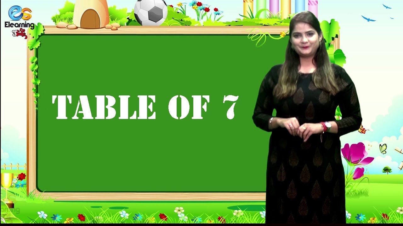 Learn Multiplication Table Of Seven 7 X 1 7 7 Times Tables YouTube Learn Multiplication Table Of Seven 7 X 1 7 7 Times Tables YouTube