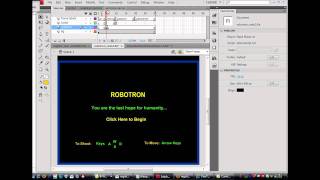 Intro Buttons, Graphics, Frame Labels, and Keyframes (Flash Game with Actionscript 2.0 - part16) screenshot 4