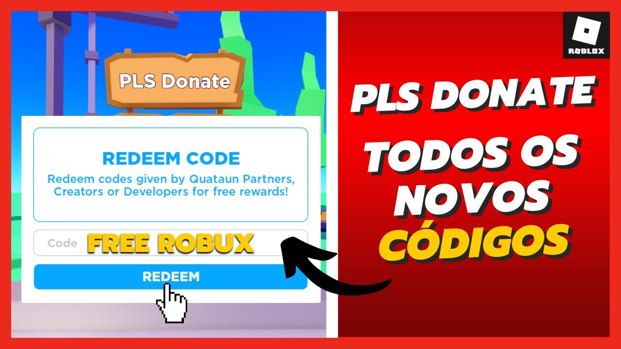 NOVOS CÓDIGOS *OUTUBRO 2023* no PLS DONATE (ROBUS GRATIS ROBLOX