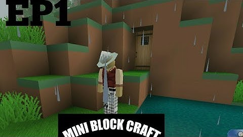 I Make a simple shelter!!😁,|EP1|MINI BLOCK CRAFT