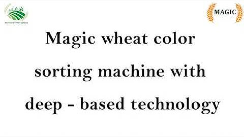 Magic wheat color sorting machine with deep - based technology