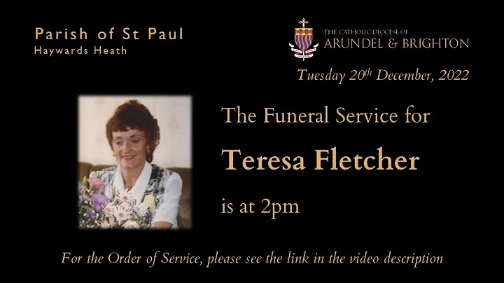 The Funeral Service for Teresa Fletcher RIP,  2pm,...