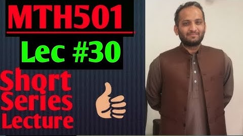 MTH501 :Important short series lecture ||lec #30||linear Algebra ||urdu hindi lec||Maths by Zahfran