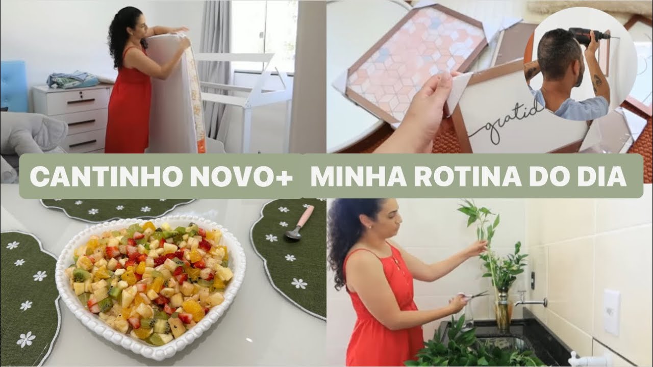 Cantinho novo no meu quarto+ colocamos o espelho| salada de frutas e rotina do dia | LAÍS VELOSO