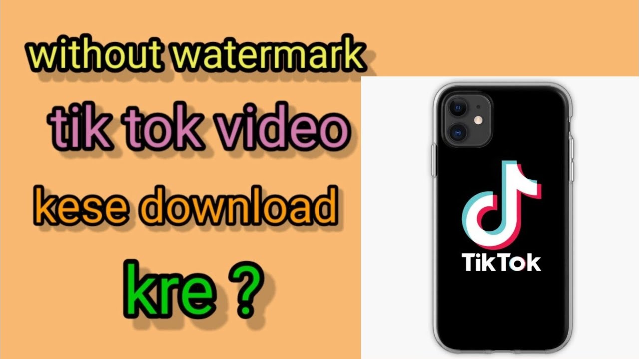 how to download tiktok video without watermark