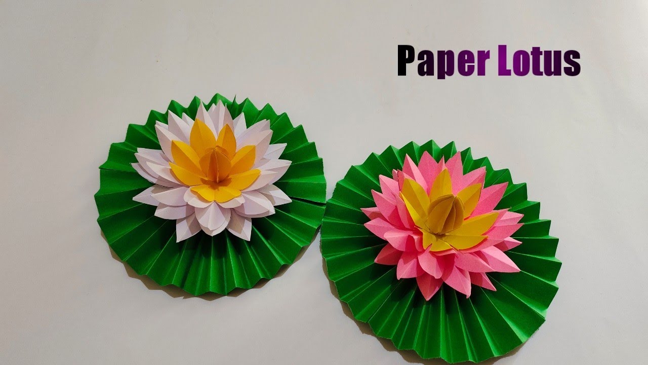 How To Make A Lotus With Paper How to Make Lotus Flower With Paper | Paper Lotus Flower Making Easy