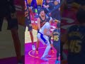 Lakersanthonydavis keeps attacking and scores over defendershortsshortsfeednbahighlights