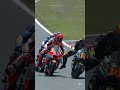When the slipstream kicks in and the braking is late 🫣 #motogp #italiangp