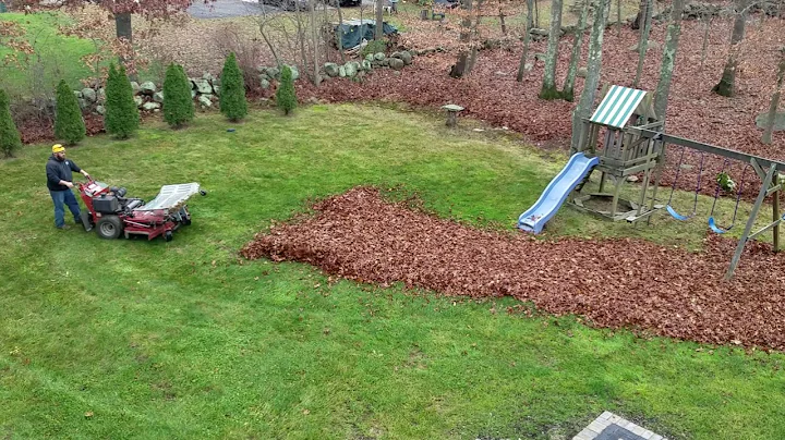 Fall cleanups, JRCO leaf plow, Redmax EBZ 8500 blower- Links to purchase in description