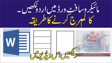 How to Type Urdu in Ms Word | merge Column in word | how to add urdu fonts | Online IT Solution