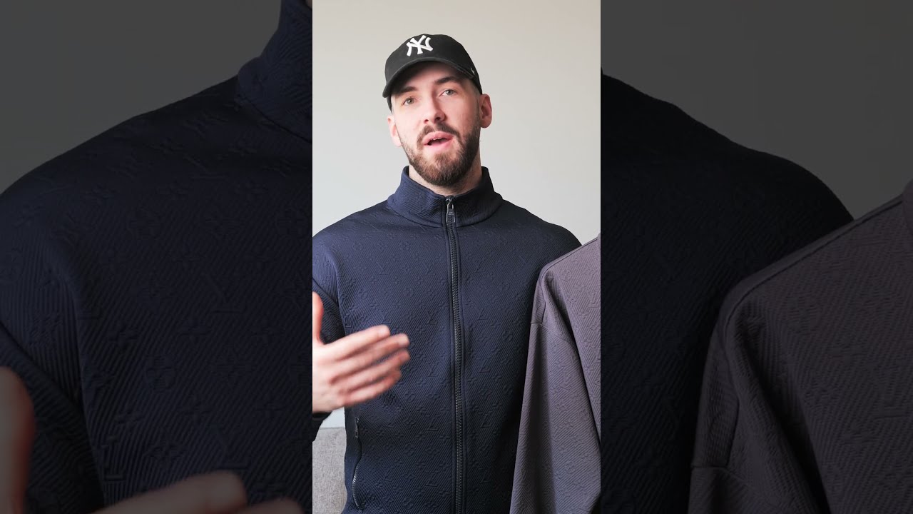 Louis Vuitton ダークグレー ジャケット Louis Vuitton Staples Edition Monogram Zip-Up Track Jacket