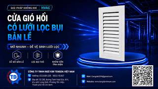 Cửa Gió Hồi Có Lưới Lọc Bụi Bản Lề | Dễ Mở Vệ Sinh – Gia Công Theo Kích Thước #hvac #cuagiohoi