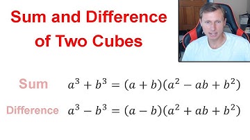 Sum and Difference of Two Cubes (with Practice Problems)