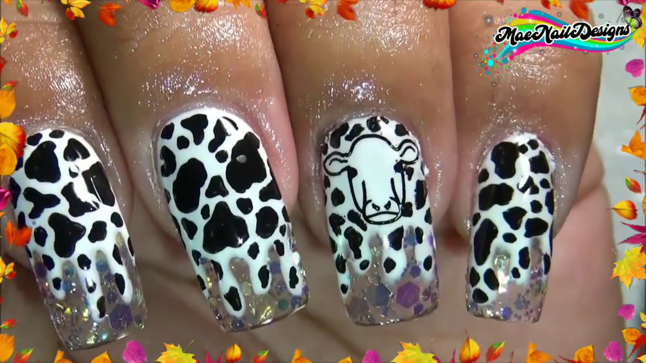 ������ COW NAILS - Down On The Farm Collab | #StampingNails | #MAENAILDESIGNS - YouTube